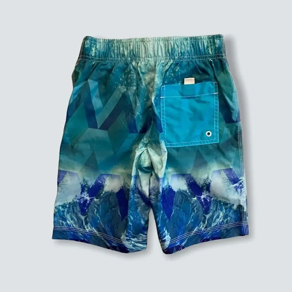 GYMBOREE | Blue | Waves Printed Swimtrunk